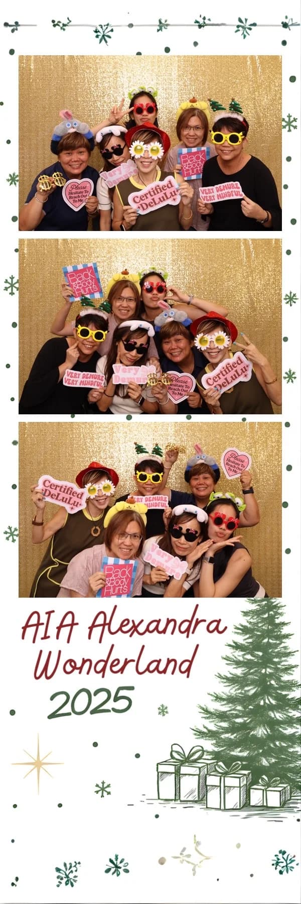 Corporate photobooth setup prepared for company event guests