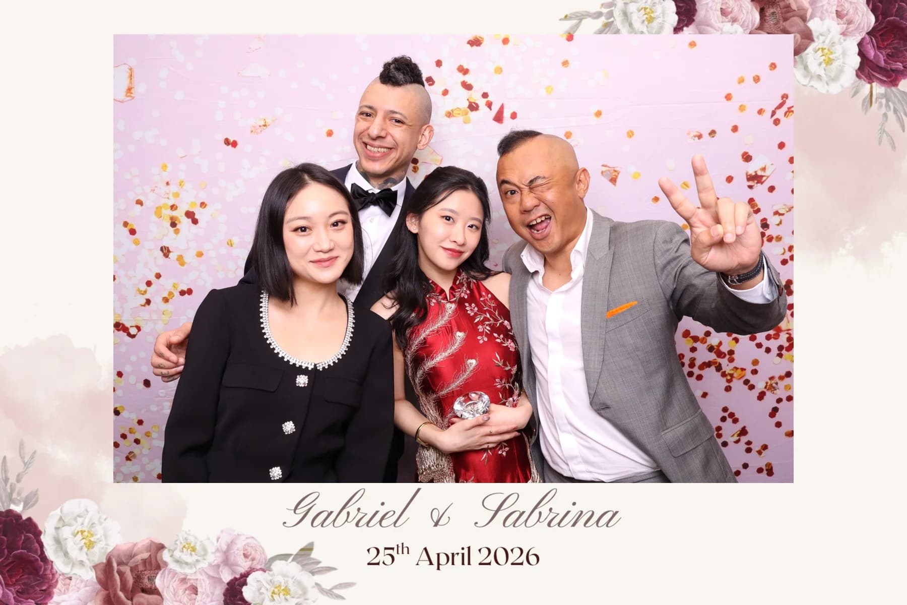 Wedding photobooth portfolio image 02 from a real Singapore event
