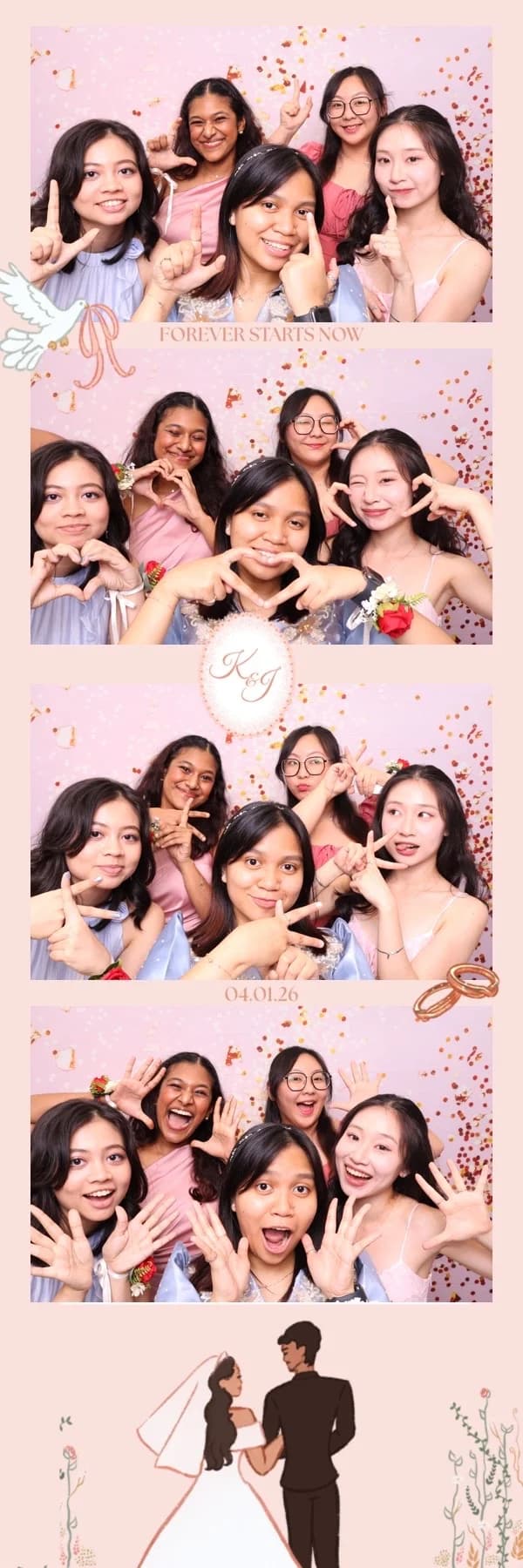 Wedding photobooth portfolio image 07 from a real Singapore event