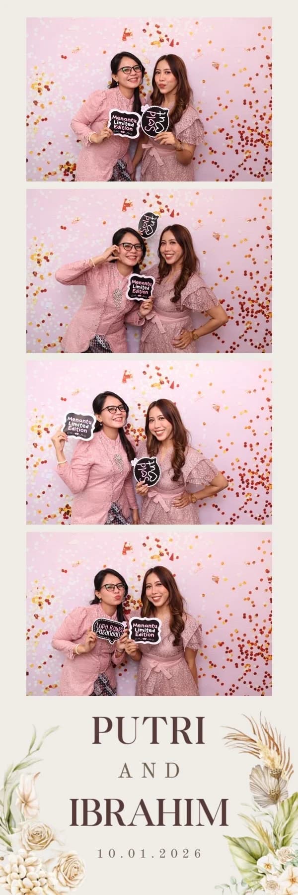 Wedding photobooth portfolio image 08 from a real Singapore event