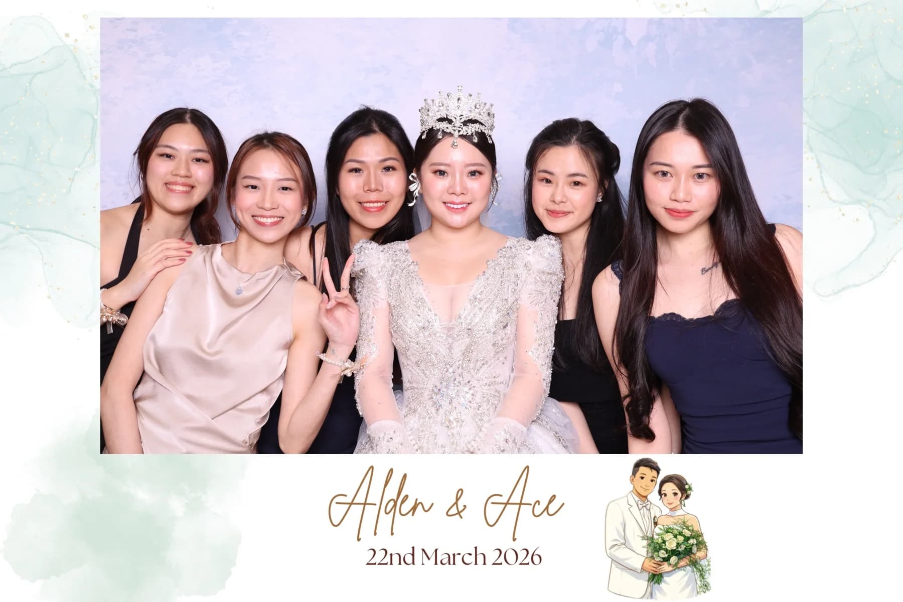 Wedding photobooth portfolio image 18 from a real Singapore event