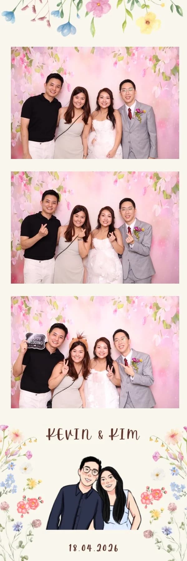 Wedding photobooth portfolio image 21 from a real Singapore event